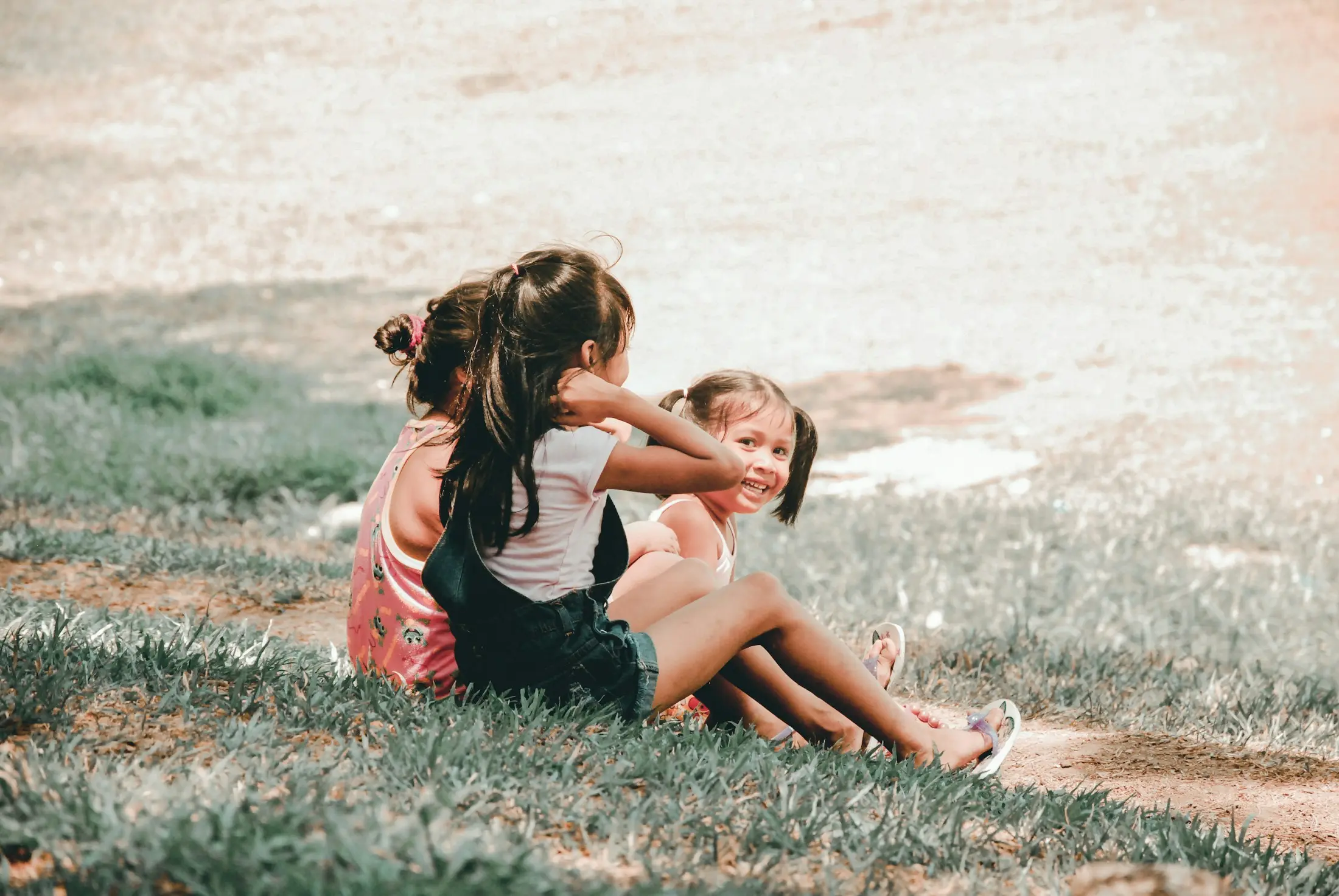 Children together outdoors